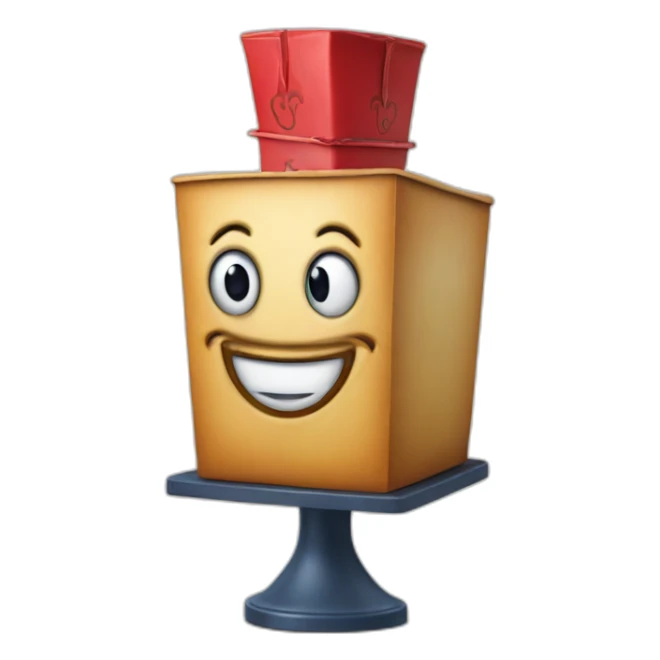  jack in the box company mascot  sticker