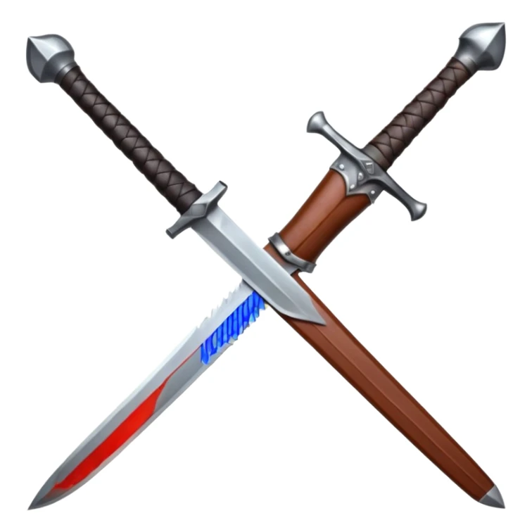 a viking blade, bastard sword, transparent background, the hilt is bound in black, the blade has a bloodgroove and a very sharp pointed tip sticker