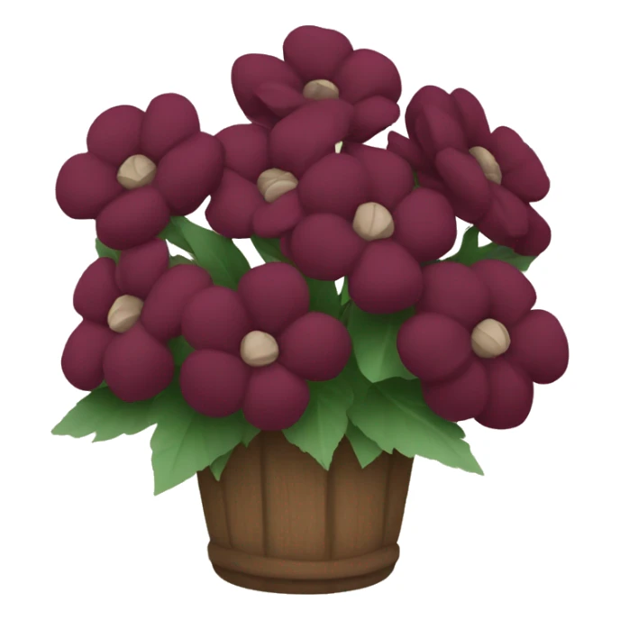 Bouquet of burgundy flowers sticker