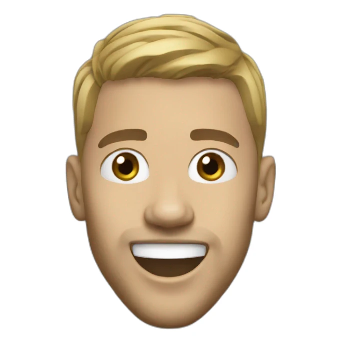 manchester city player jumping big head sticker