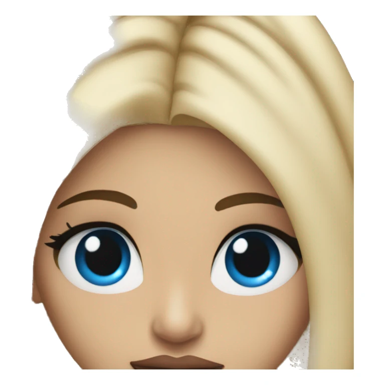 blonde kylie jenner with blue eyes sticker