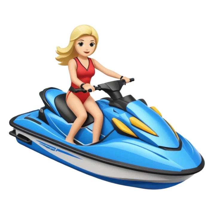 Jet ski with families and friends a lot sticker