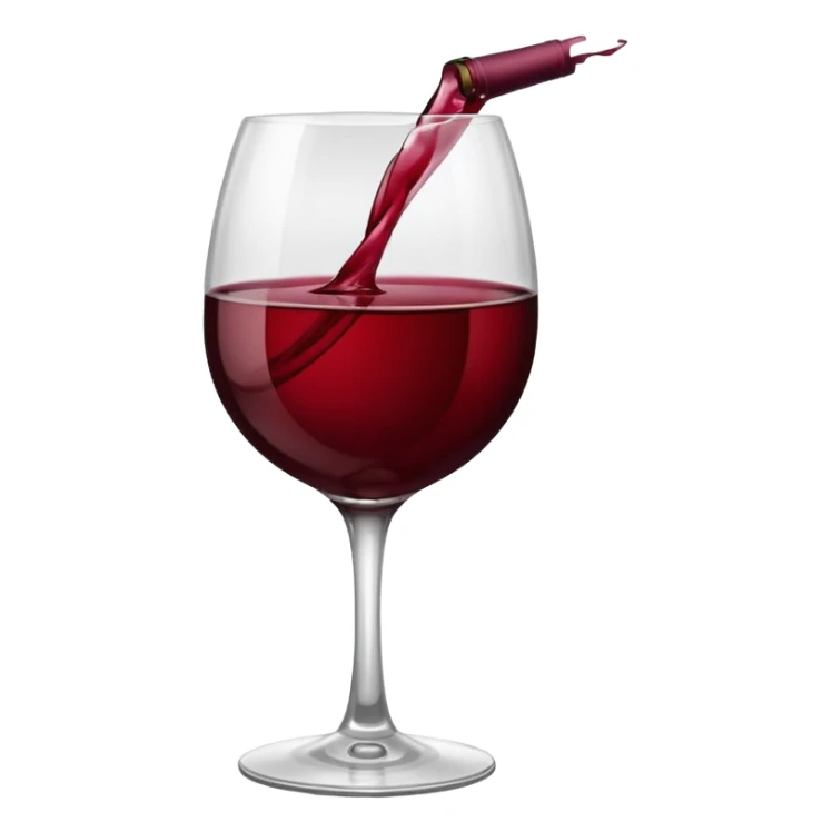glass of wine  sticker