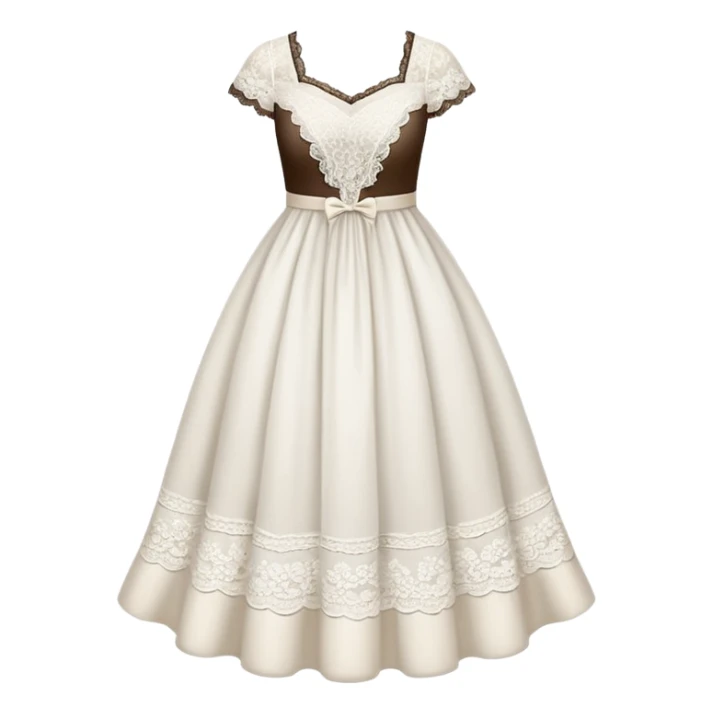 white dress sticker