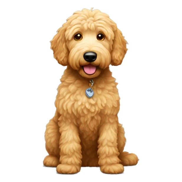 Golden doodle sticker