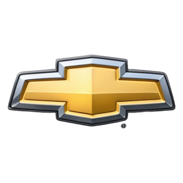 Chevrolet logo black instead of gold sticker