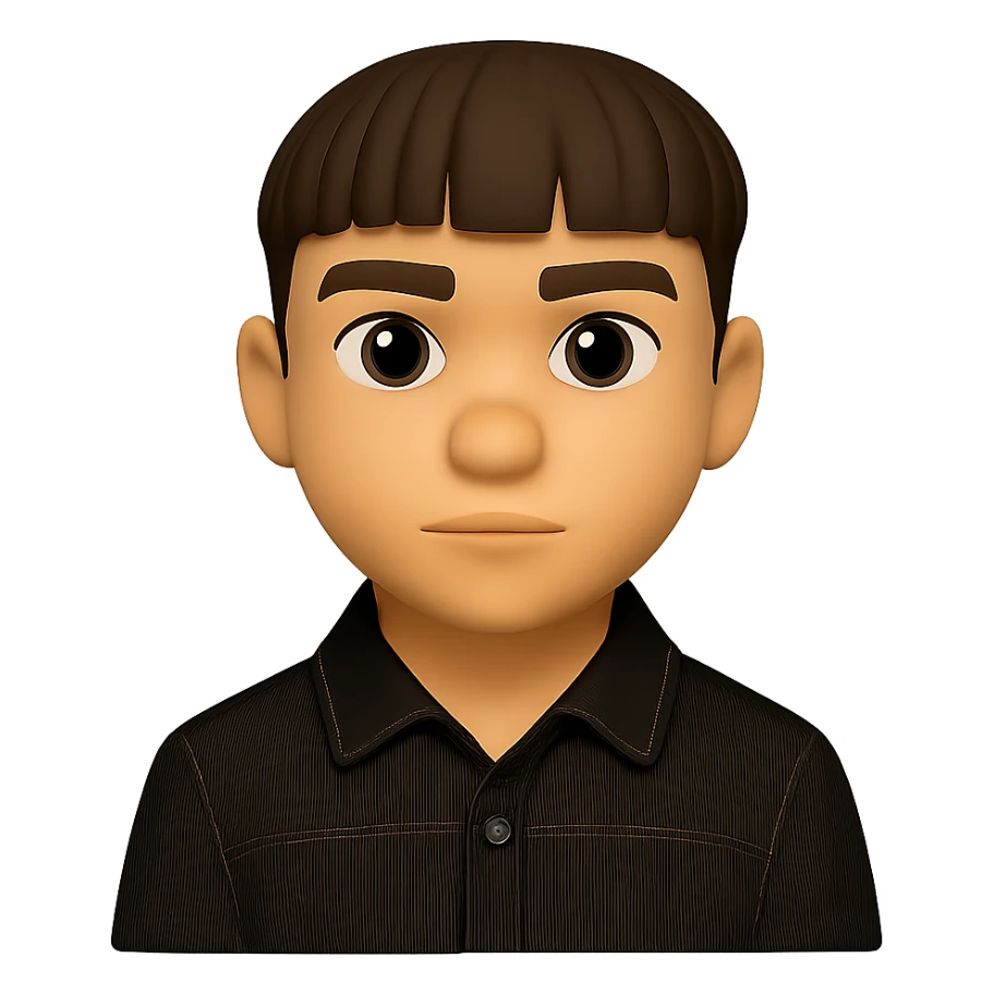 Cut out only the man from the image, preserving the 3d-emoji style without changes. The original style is 3d-emoji, which does not support editing, so using the general style with instructions to keep the 3d-emoji look. sticker