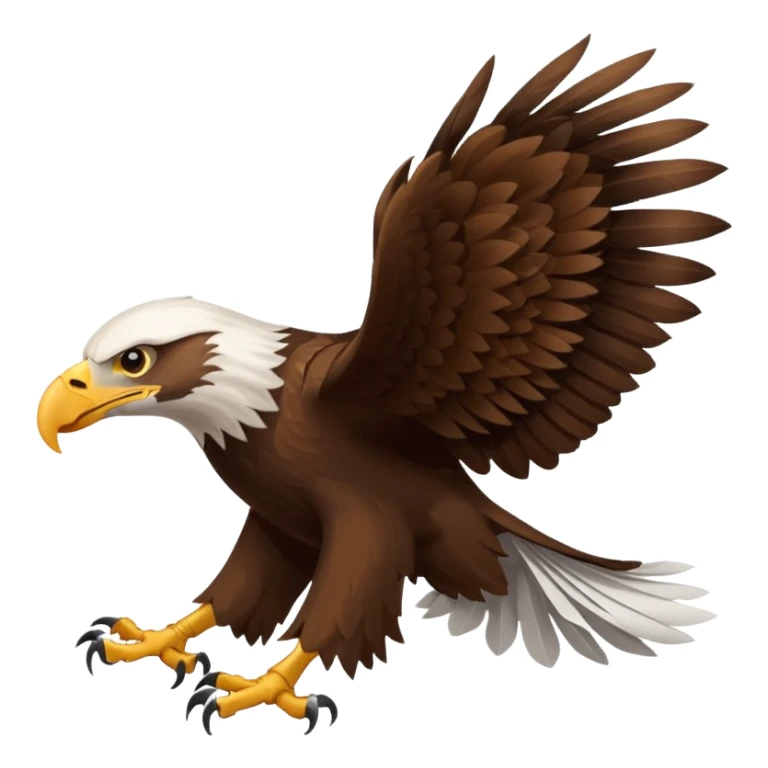 Eagle drag a roll of paper sticker