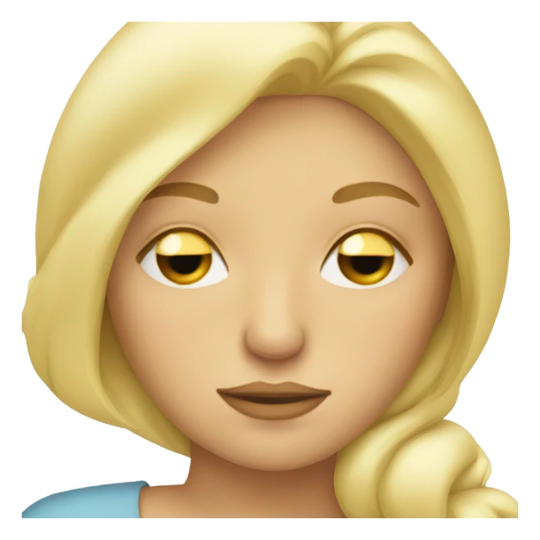blonde woman sleeping long eyelashes sticker