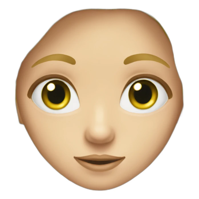 Blond Girl Artist climber Green eyes sticker