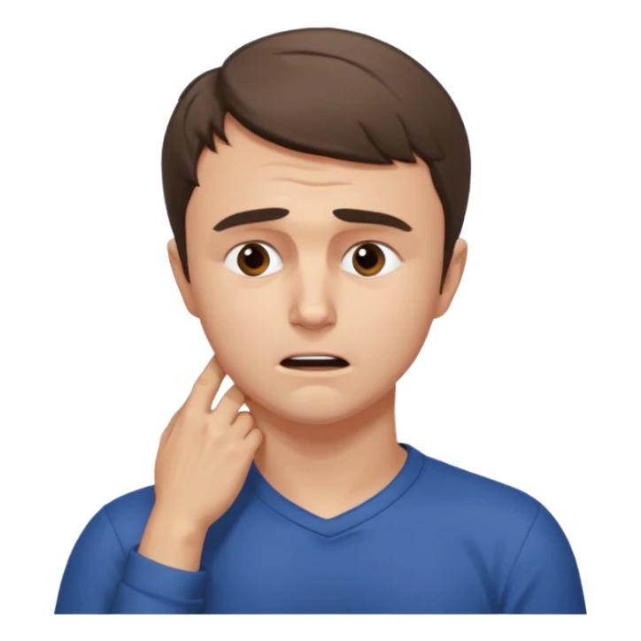 charlie kirk holding his neck with his left hand in pain sticker