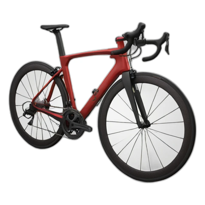 red Carbon road bike sticker