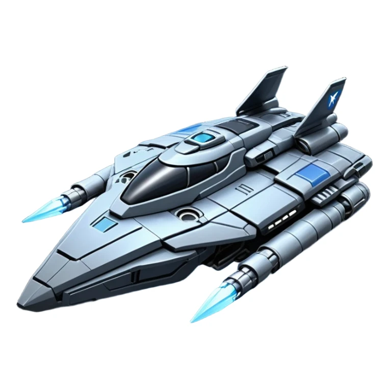 crea un emoji de la nave starlancer tac de star citizen sticker