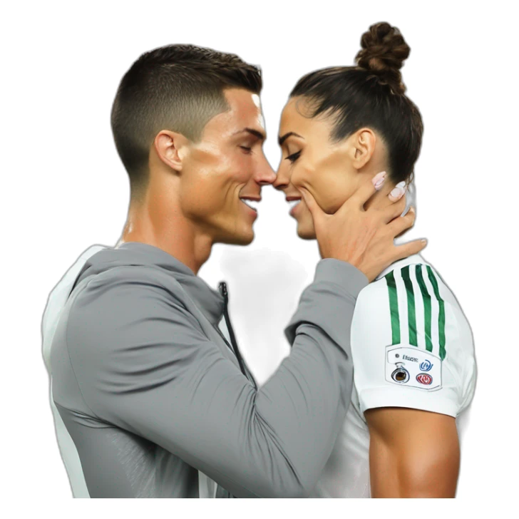 Cristiano Ronaldo kiss feet georgina sticker