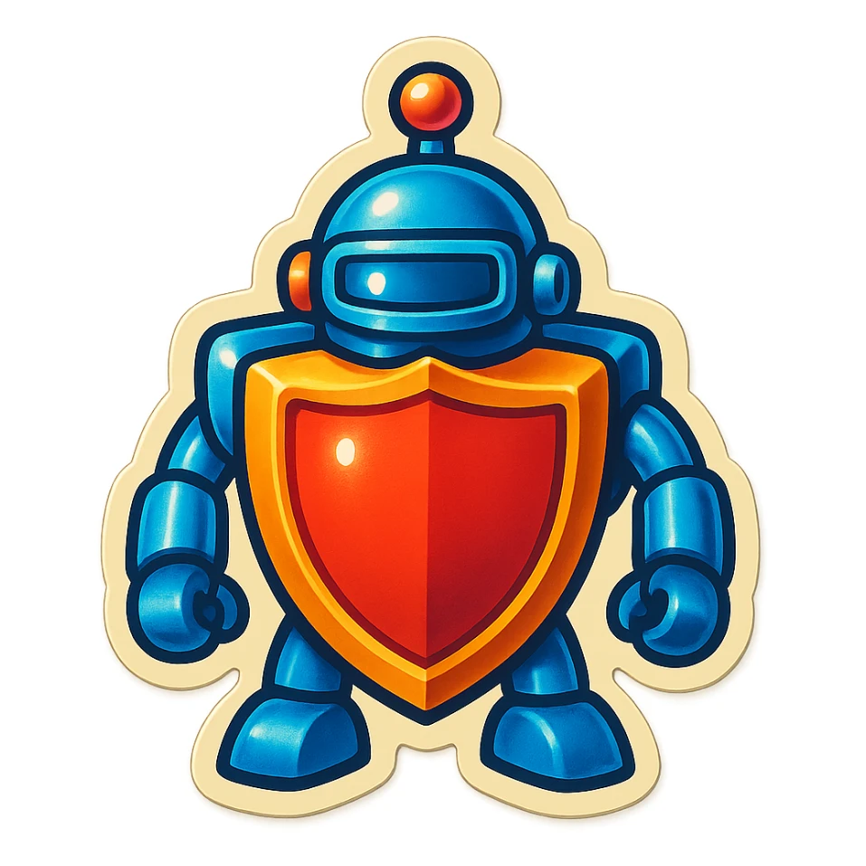 Lets do something else now. can you show me a iWexie shield robot sticker