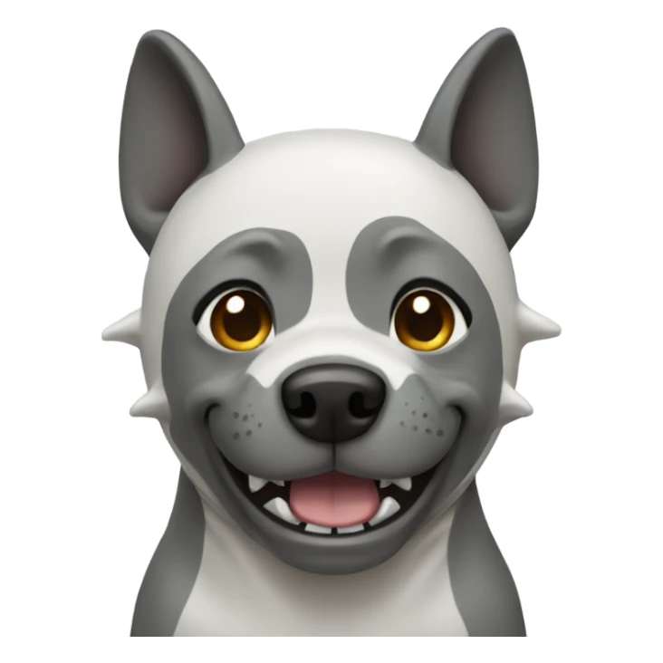 Dog in shark costume sticker