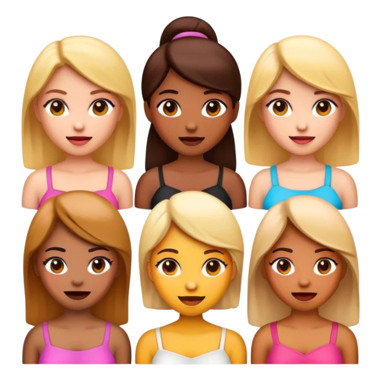 Emoji femeninos sticker