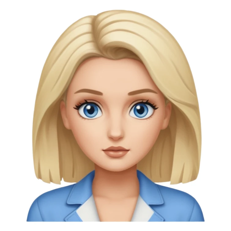 Perrie Edwards blue eyes, blonde hair sticker