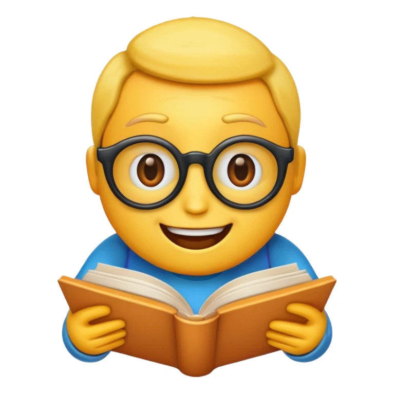 gererame un smojis leyendo sticker