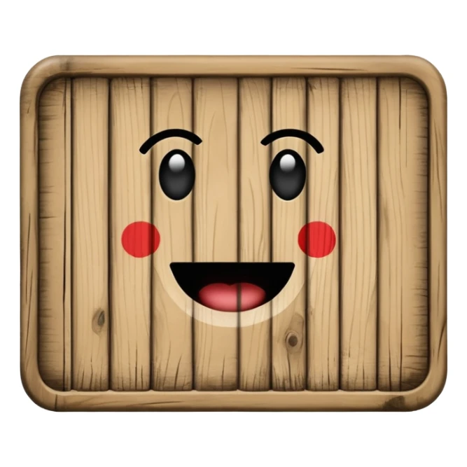 Wooden toilet sign  sticker