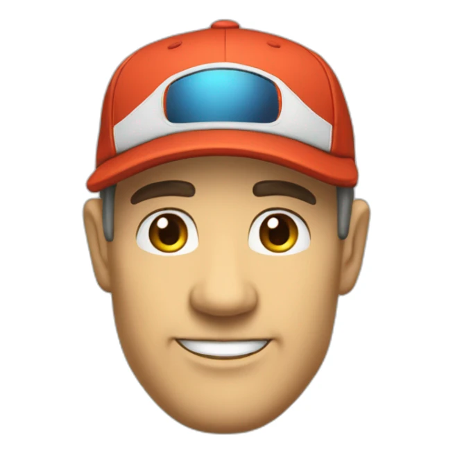 tête coach esport casquette 47 ans sticker