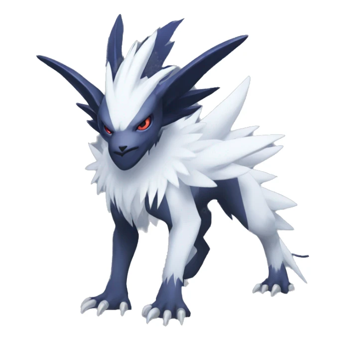 Edgy Cool Nargacuga-Absol-Pokémon Full Body sticker