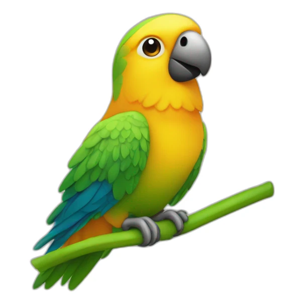 Perroquet sur l'epole d'une femme sticker