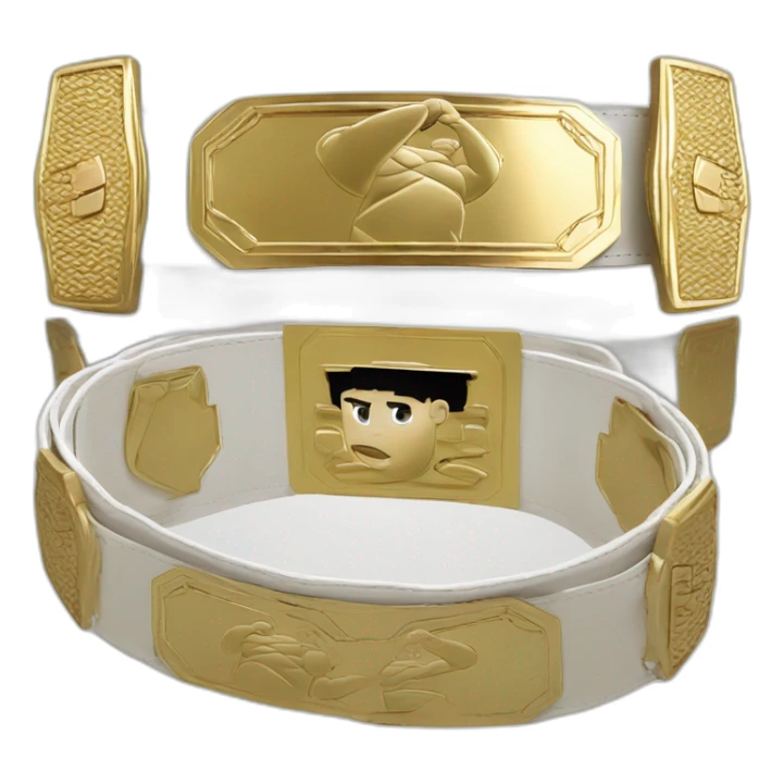 Khabib white ufc belt sticker