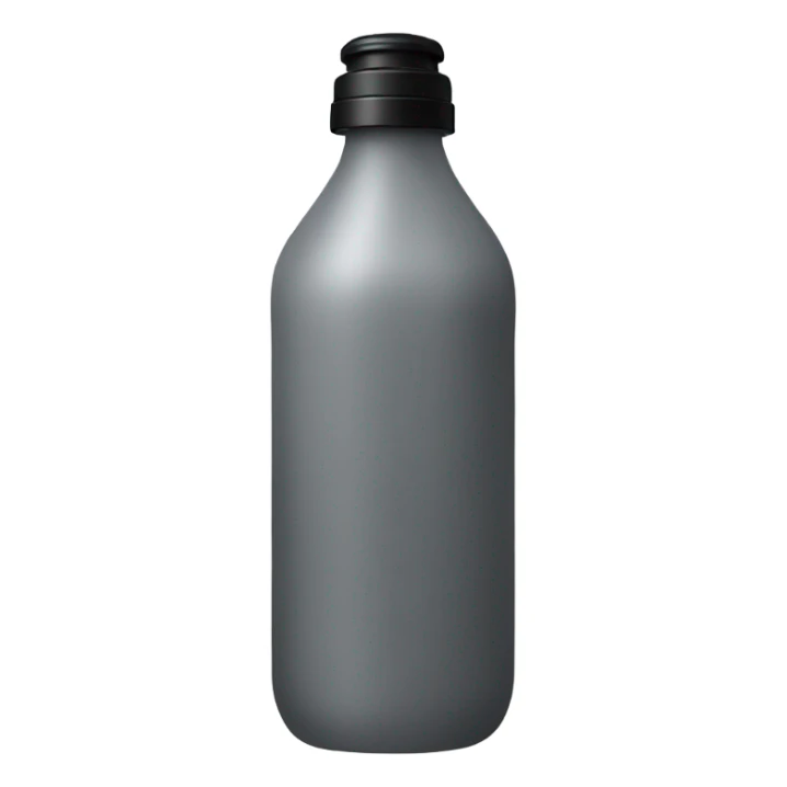 body was in tall grey bottle with black lid sticker