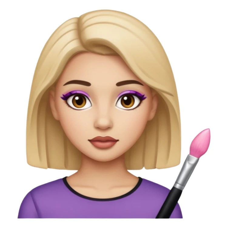 jeune adulte avec du maquillage sticker