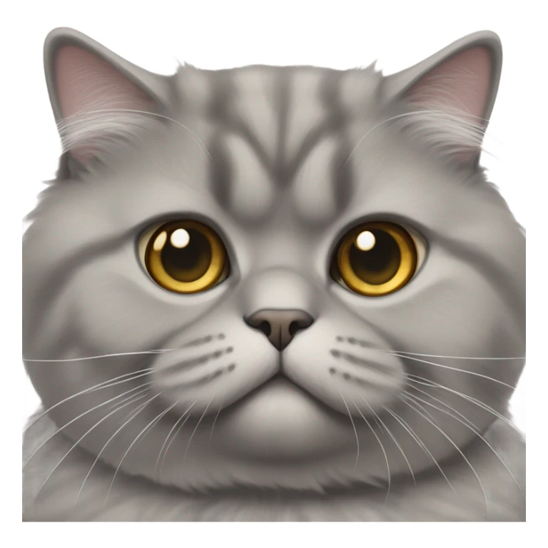 fluffy british shorthair cat sticker