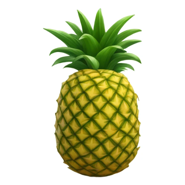 pineapple in the shape of a heart sticker