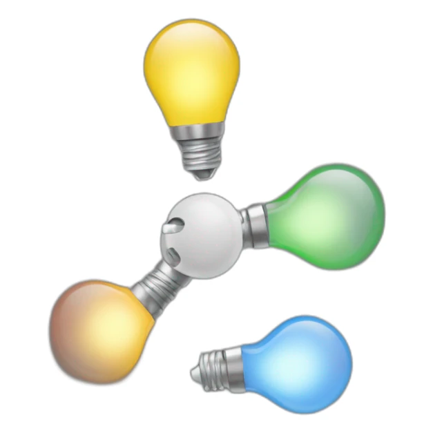 there are four lights sticker