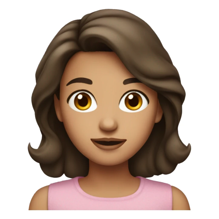 Brunette birthday girl  sticker