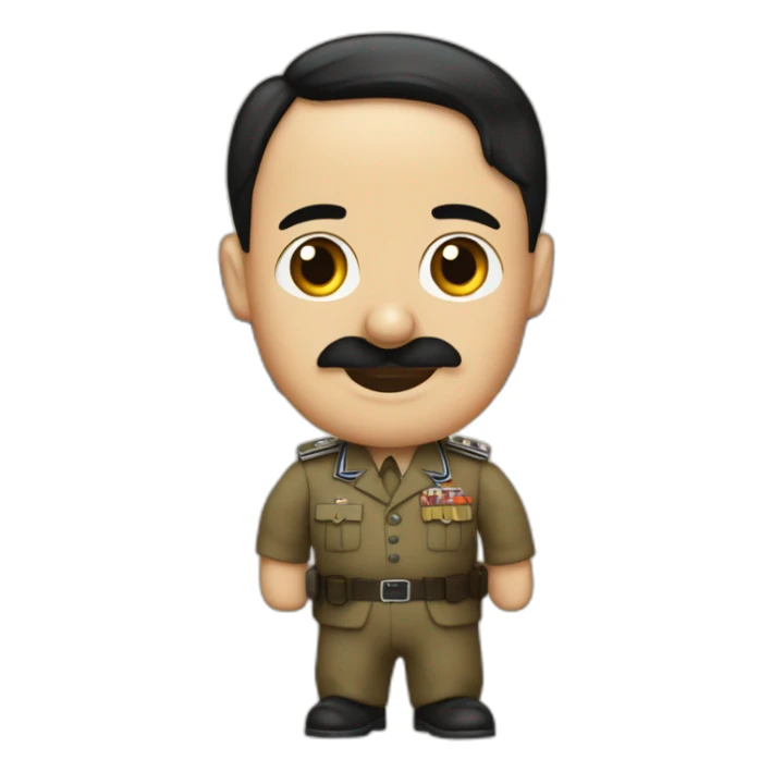 hitler portan fierement le drapeau d'israel sticker