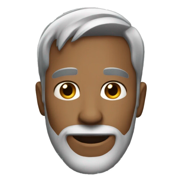 male, 34 years old, little bit grey hair, big, small fade beard sticker
