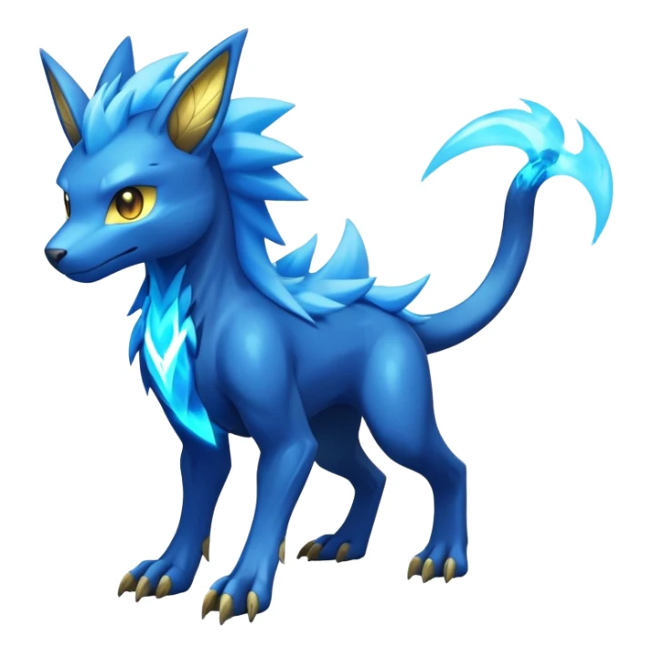 Manectric-Lucio-Draco-Fakémon-hybrid-creature (full body), 4 legs sticker