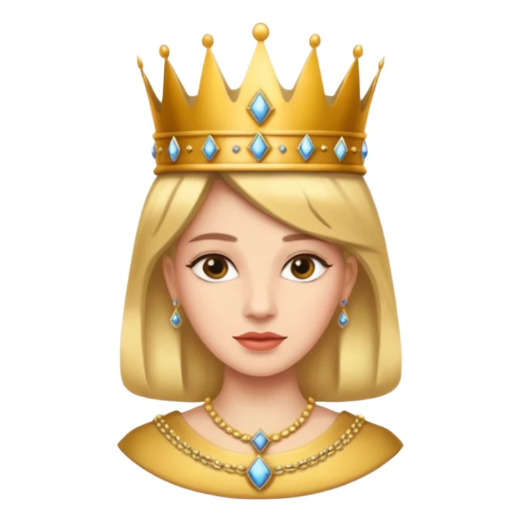 Queen with the number 67 all around her sticker