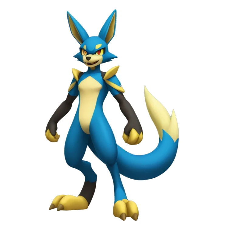 Lucario-Zeraora full body sticker