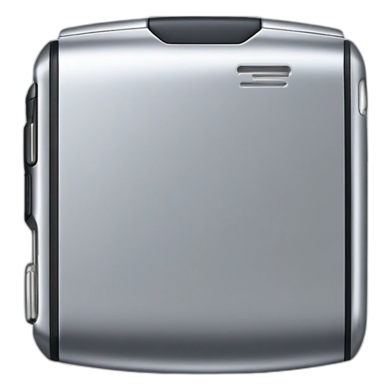 silver Motorola Razr V3 mobile device with the iconic clamshell design. sticker