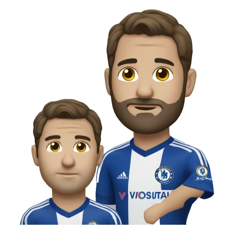 Leon con camisa del chelsea sticker