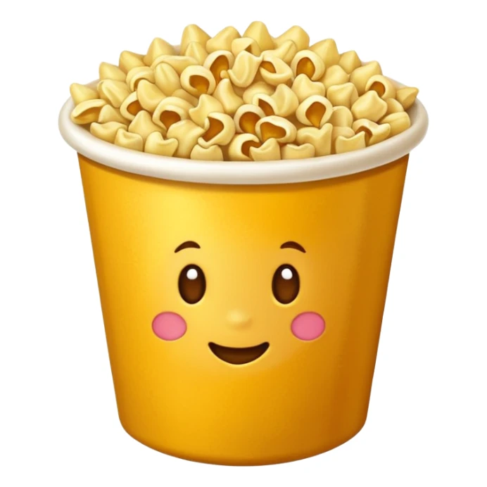 Maíz inflado en un bowl sticker