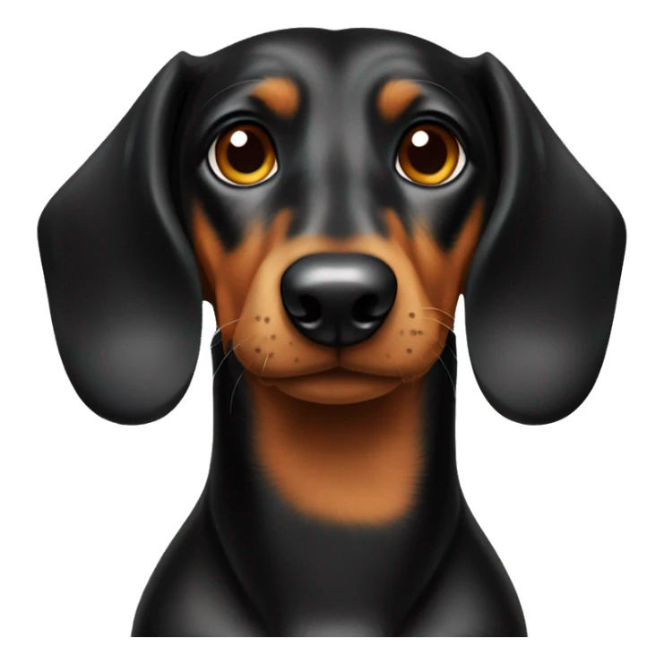 dachshound male dog Black and Tan sticker