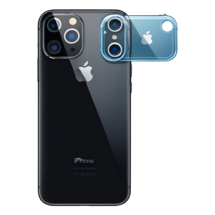 back side of iphone 17 pro pixel sticker