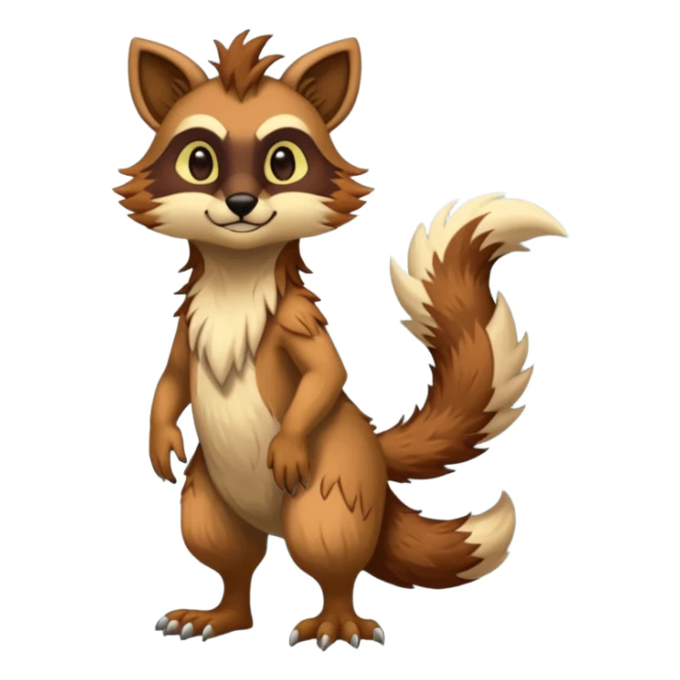 Anthropomorphic digitigrade Vernid-creature by LiLaiRa (full body) sticker