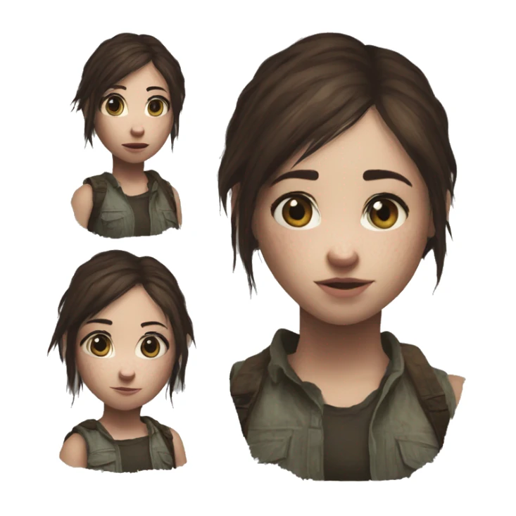 Ellie the last of us Little bit dezoom sticker