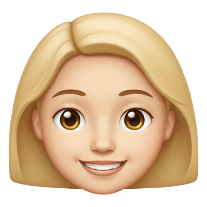 Round face and crossed eyes and smile sticker