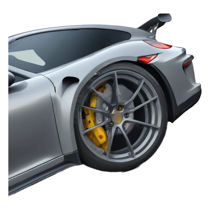 Czarny Zarys z boku samochodu porsche gt3 sticker