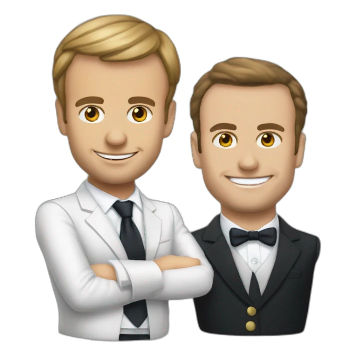 Emannuel macron qui joue a des jeu video sticker