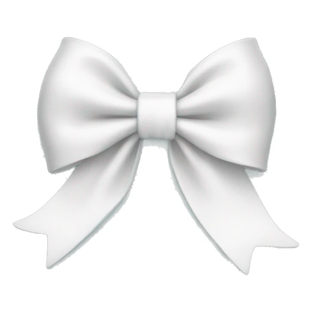White bow sticker